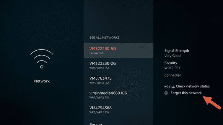 Fire TV Stick DNS - Étape 2